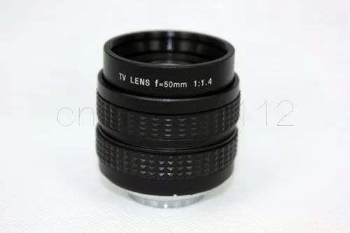 Черный 50 мм f1.4 CC TV Lens C mount для GF3 GF2 GF1 G3 GH1 GH2 EP1 EP2 EPL1 EPL2 Sony E Mount Nex-5T Nex-F3 Nex7 Nex5 |
