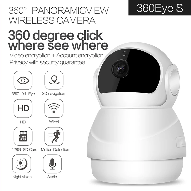 1080P IP Camera Wireless Home Security PTZ Surveillance Wifi Night Vision CCTV Baby Monitor 1920*1080 | Безопасность и защита