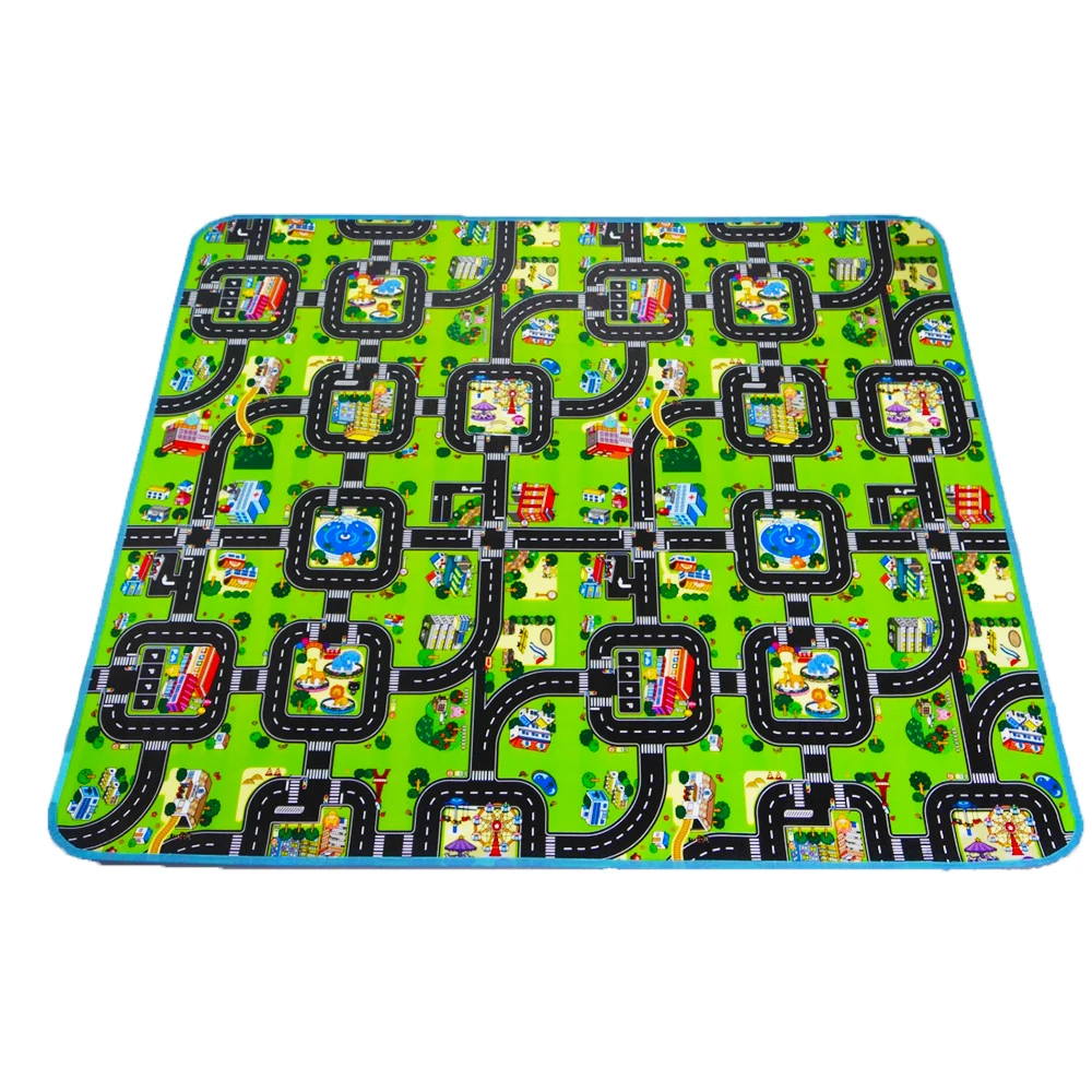 

4 sizes Thick Town City Blanket Traffic Baby Crawling mat EVA Foam Climbing Pad Green Road Child Play Mat Carpet for Baby