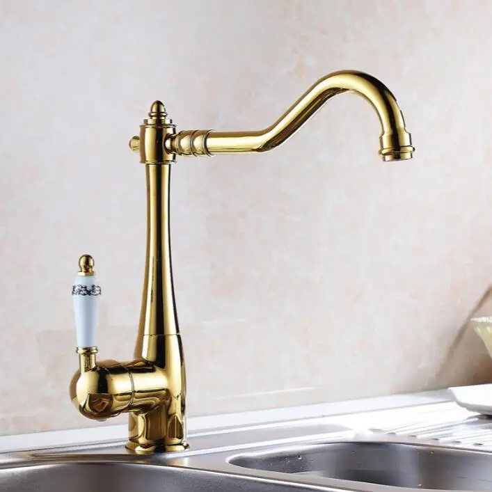 Бесплатная доставка кухонный смеситель хромированный водопроводный кран для