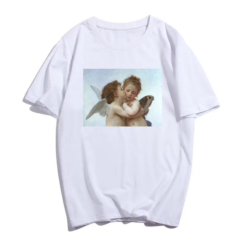 Женская футболка с короткими рукавами и круглым вырезом розовая Свободная