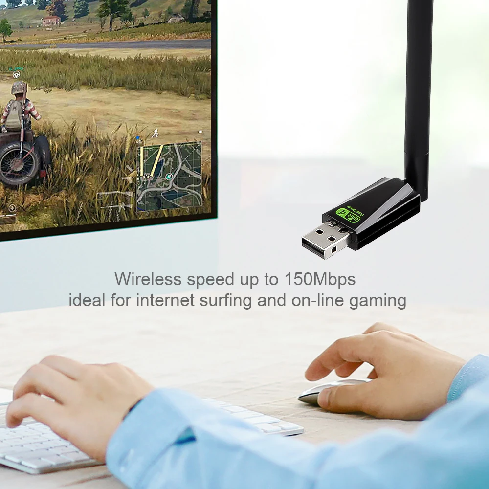 USB Wi-Fi адаптер 150 Мбит/с 5 дБ 802.11n/a/g | Компьютеры и офис