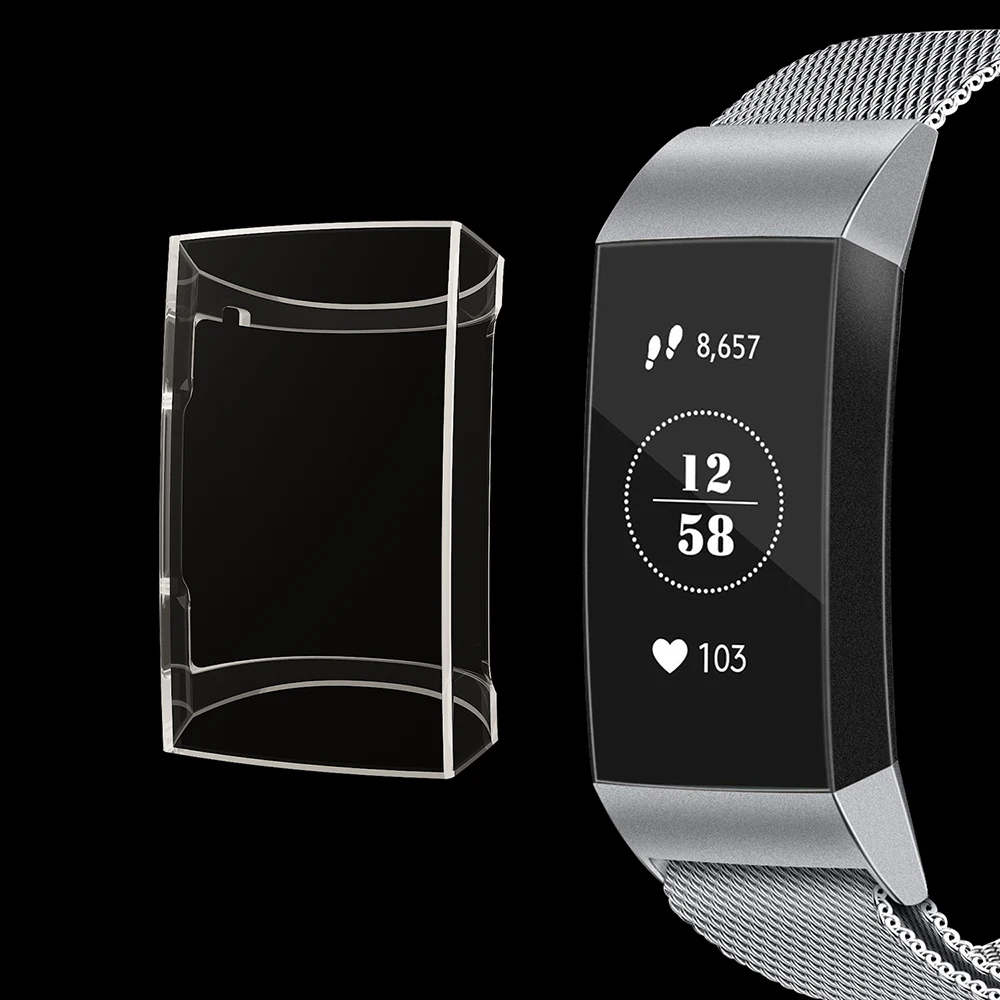 Чехол для Fitbit Charge 3 Защитная пленка экрана смарт аксессуары наручных часов fitbit