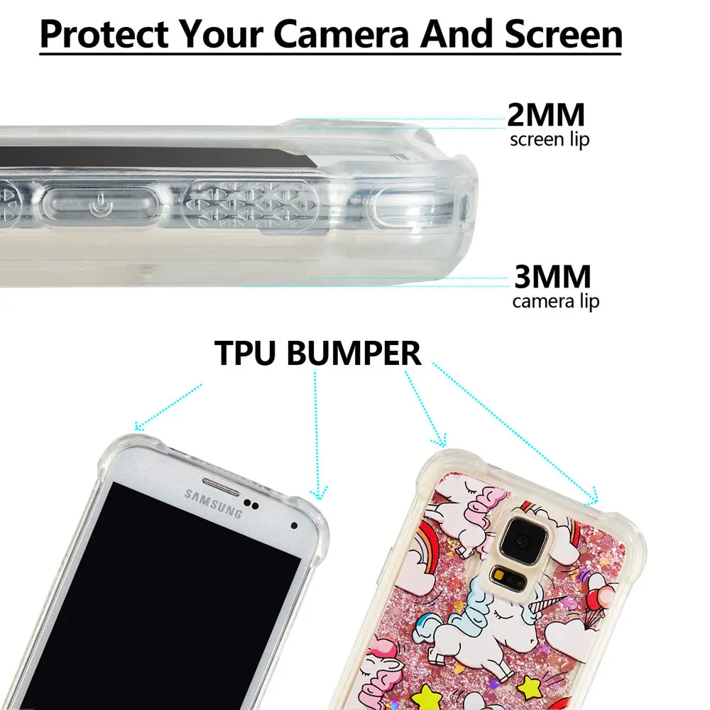 Единорог Сова чехол для Samsung Galaxy S5 S 5 G900 G900F G900H SM-G900FD SM-G900H динамический жидкий