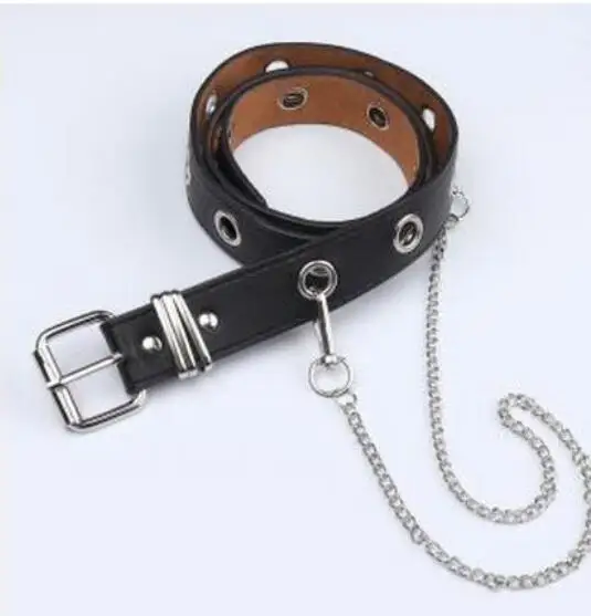 belt Харадзюку, панк стиль, асимметричные юбки в готическом стиле, женские Асимметричные плиссированные юбки с высокой талией, готические модные короткие мини-юбки для девочек - Цвет: belt