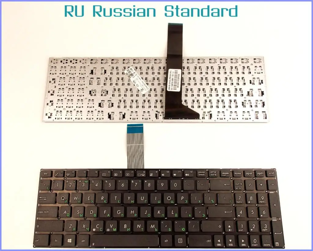 

Russian RU Version Keyboard for ASUS K55VM K550VD K55VS K55XI K55A-DB51 K55A-SI50301P K55A-DH71 U57 Laptop No Frame