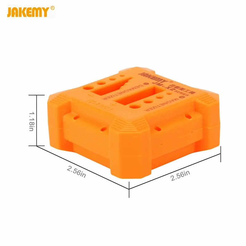 JAKEMY JM-X2 намагничиватель инструмент для размагничивания оранжевый абс пластик отвертка Магнитная палочка ручные Инструменты Отвертки Магнитный редуктор