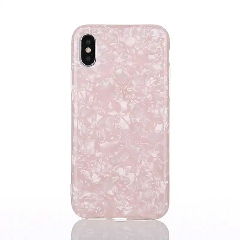Блестящий чехол со стразами и блестками для iPhone 7 8 Plus с рисунком в виде ракушки