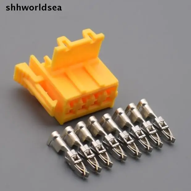 Shhworldsea 5/30/100 комплектов 8 контактный 3 5 мм автоматический пластиковый разъем для