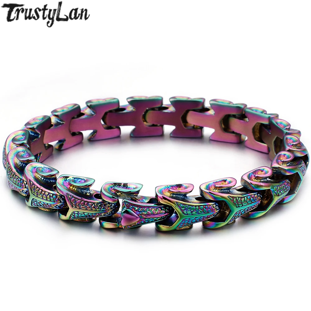 Обувь в стиле панк рок Киль S Браслеты браслеты и для мужчин однотонные 316L