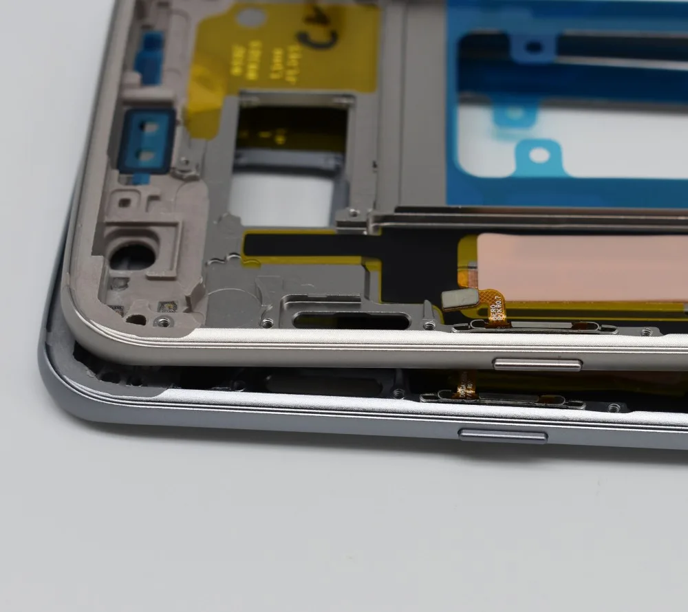Original White Blue Gold Middle Frame Housing Bezel Chassis with Side Key For Samsung Galaxy S7 Edge G935 G935F | Мобильные телефоны
