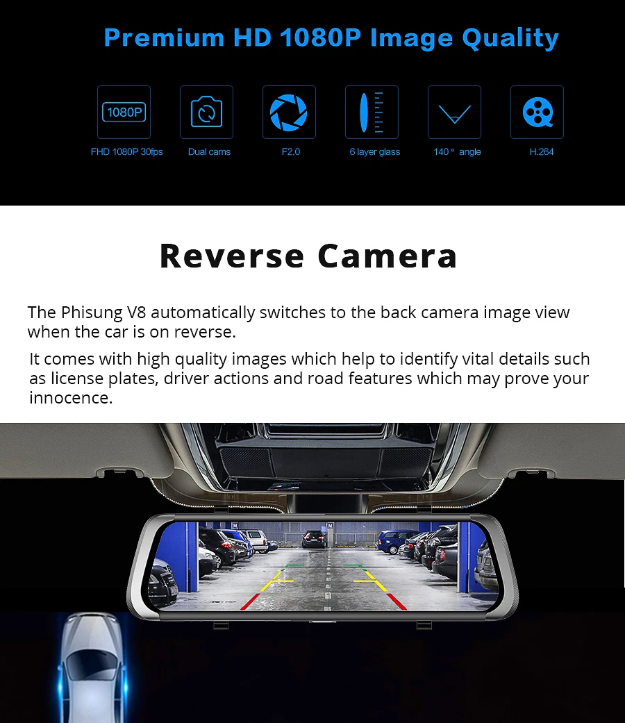 4G Автомобильный видеорегистратор потоковый Медиа Android Smart Mirror ADAS 1080P wifi gps навигация удаленный монитор ночного видения тире камера