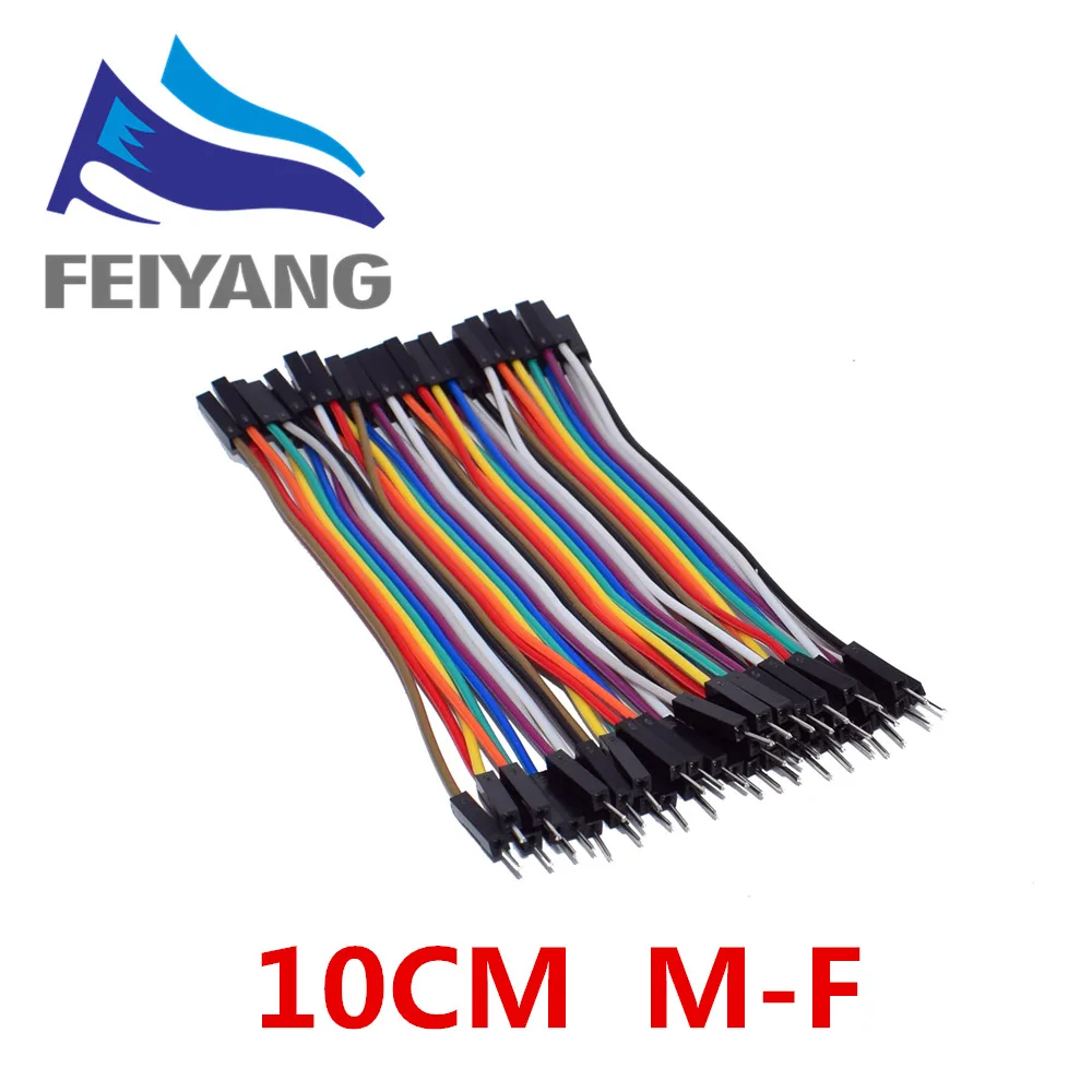 400 шт./лот 10x40 шт. Dupont кабель/линия 10 см/20 см/30 см 2,54 мм штекер-штекер или штекер-Женский или женский-Женский перемычка - Цвет: 10CM Male TO Female