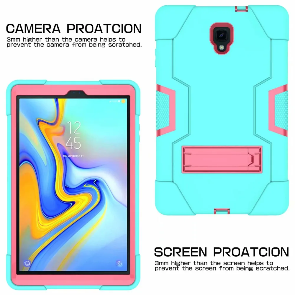 Детский безопасный силиконовый + PC чехол с подставкой для Samsung Galaxy Tab A A2 10 5 дюймов