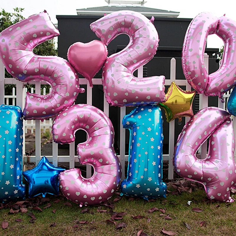 40 дюймов фольга баллоны большой гелий номер воздушные шары на день рождения
