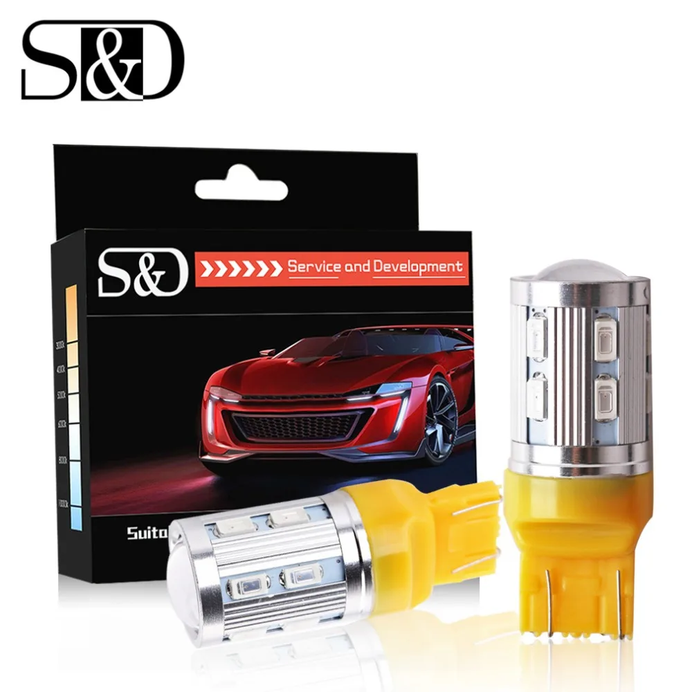 

СВЕТОДИОДНЫЙ Автомобильный светильник, 2 шт., 7443, 12 SMD 5730 W21/5 Вт, 5 Вт