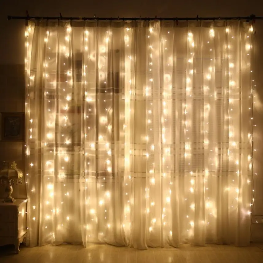

Led Curtain Lights Party Wedding Indoor Outdoor Christmas Garden drop shipping j25 30+&