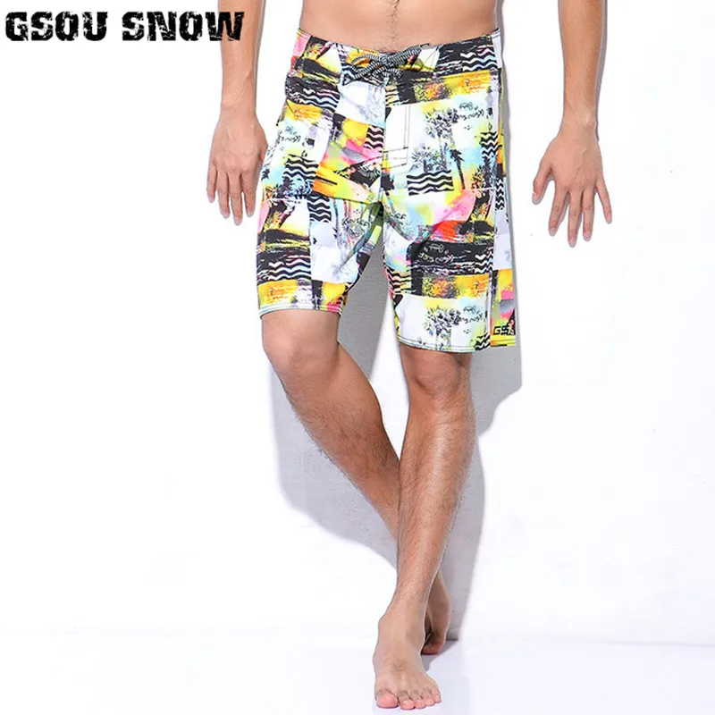 Пляжные шорты GSOU SNOW Man быстросохнущие плавки для плавания летние бермуды с