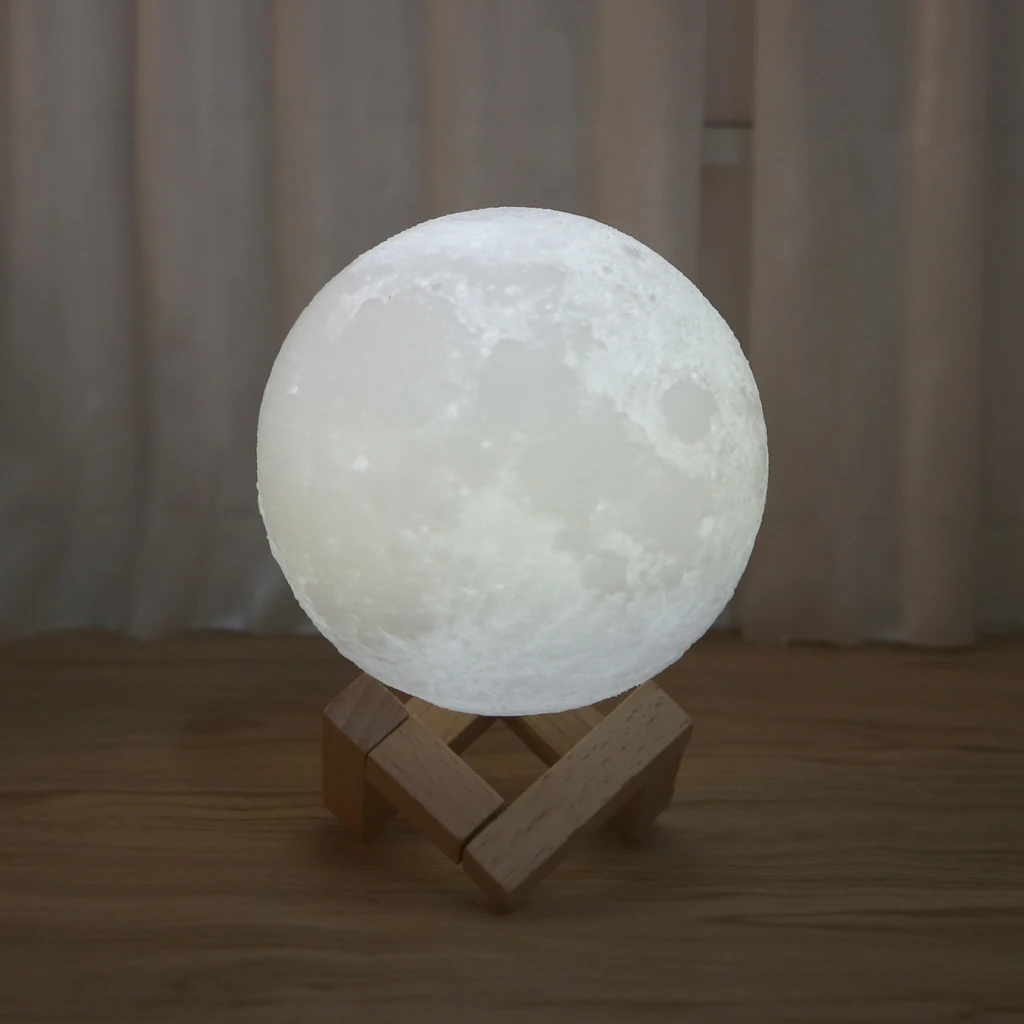 СВЕТОДИОДНЫЙ 3D волшебный ночной Светильник Luna, настольная лампа с usb зарядкой и сенсорным управлением, домашний декор