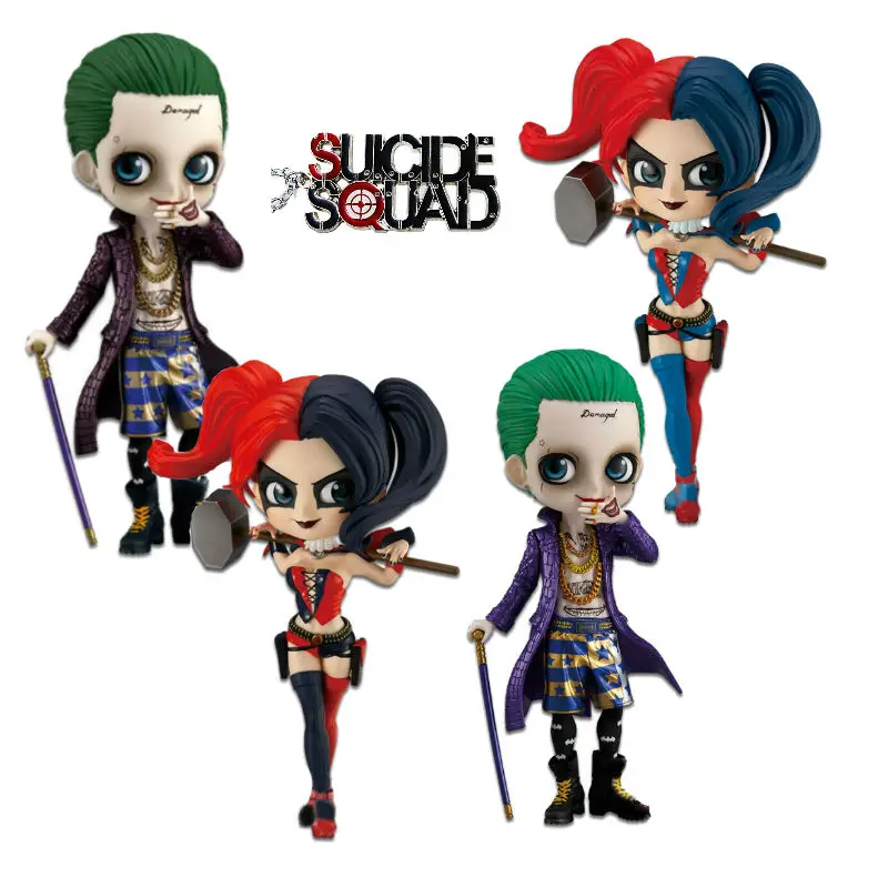 Q posket DC Comics летучая мышь человек отряд самоубийц Харли Куинн Джокер ПВХ фигурка
