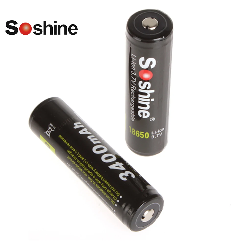 2 шт./лот 3 7 V 3400mAh 18650 перезаряжаемая батарея защищенная высокоразрядная