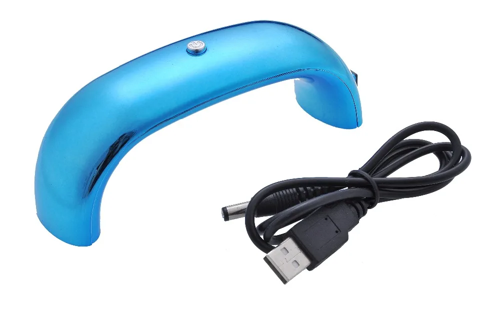 Светодиодная УФ лампа 9 Вт для ногтей сушки гель лака светодиодная радужной