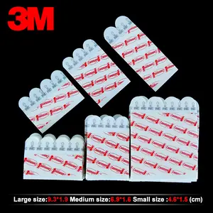 3m Command Removable Adhesive Utility Wall Strips Refill Adhesive  Tape,plastic, White,medium Size 6.9cm*1.6cm - Hooks - AliExpress