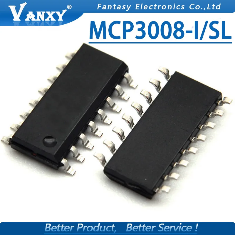 MCP3008-I/SL SOP-16 MCP3008ISL SOP MCP3008 SOP16 2 шт. | Электронные компоненты и принадлежности