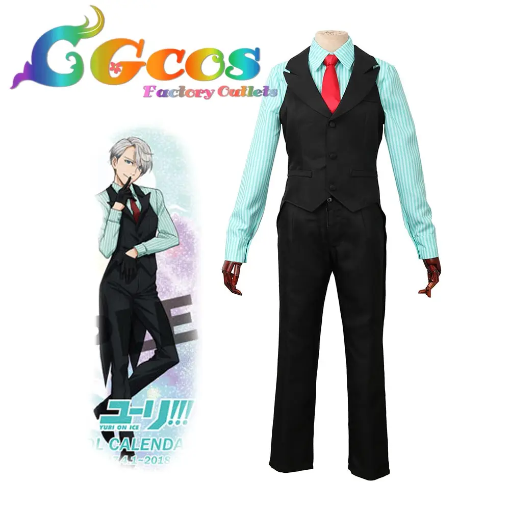 Cgcos Бесплатная доставка Косплэй костюм Юрий! На льду Виктор Никифоров форма 2017