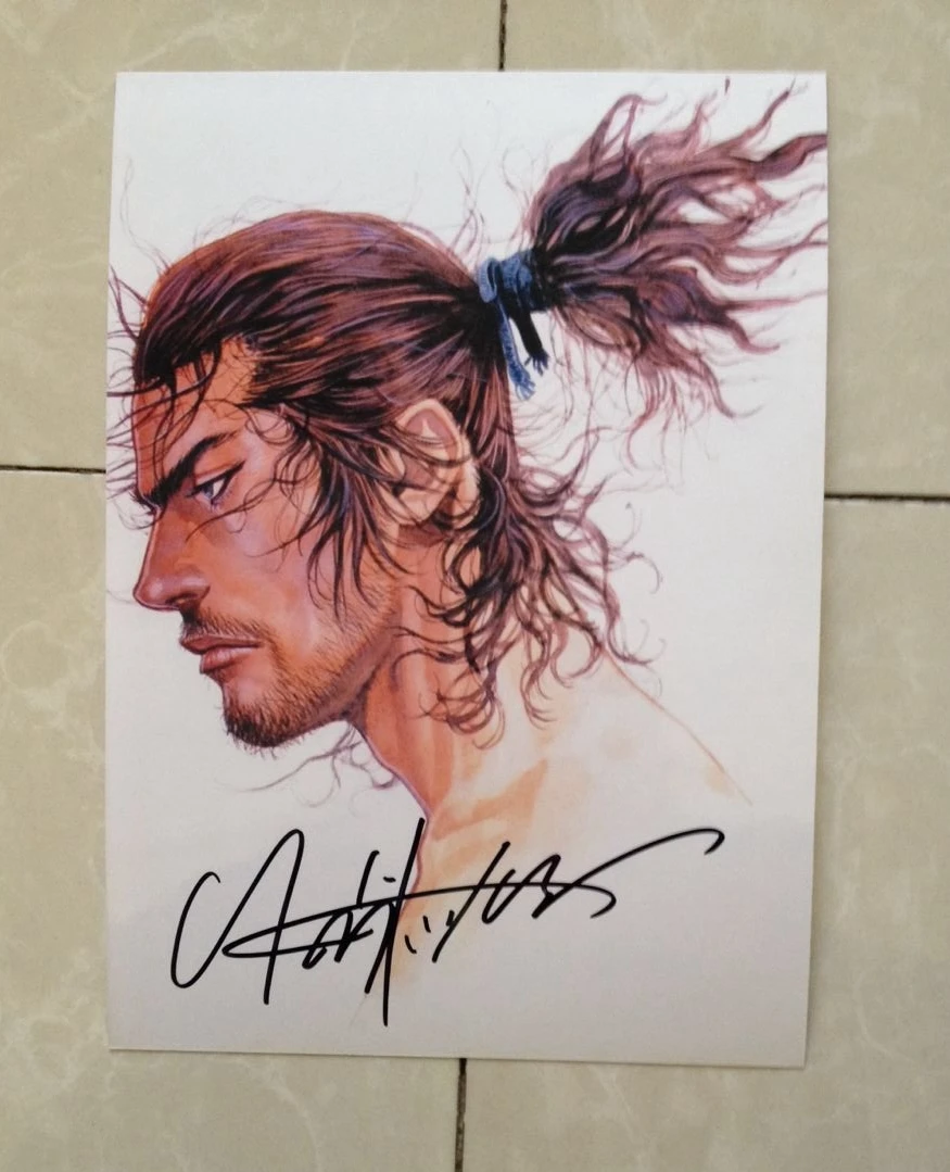 Оригинальная фотография с автографом и надписью Inoue Takehiko SLAM DUNK коллекция