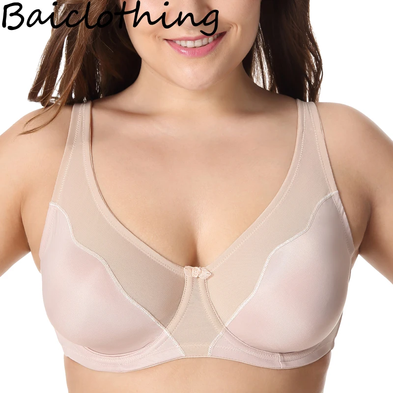 Женское нижнее белье BAICLOTHING кружевное с полным покрытием без подкладки размеры 32