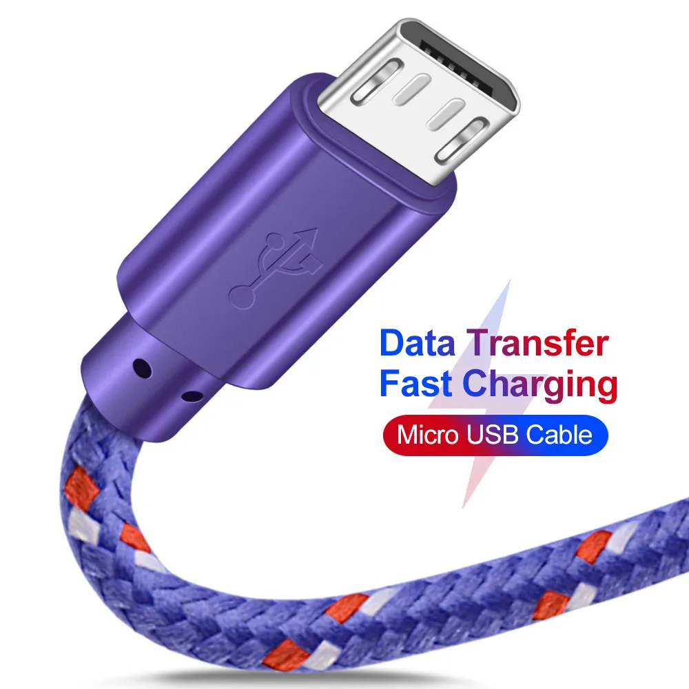 Micro USB кабель для быстрой зарядки данных для samsung Xiaomi huawei Honor 8s 8a Android мобильный телефон 8Pin для iphone 6 X USB зарядное устройство Шнур