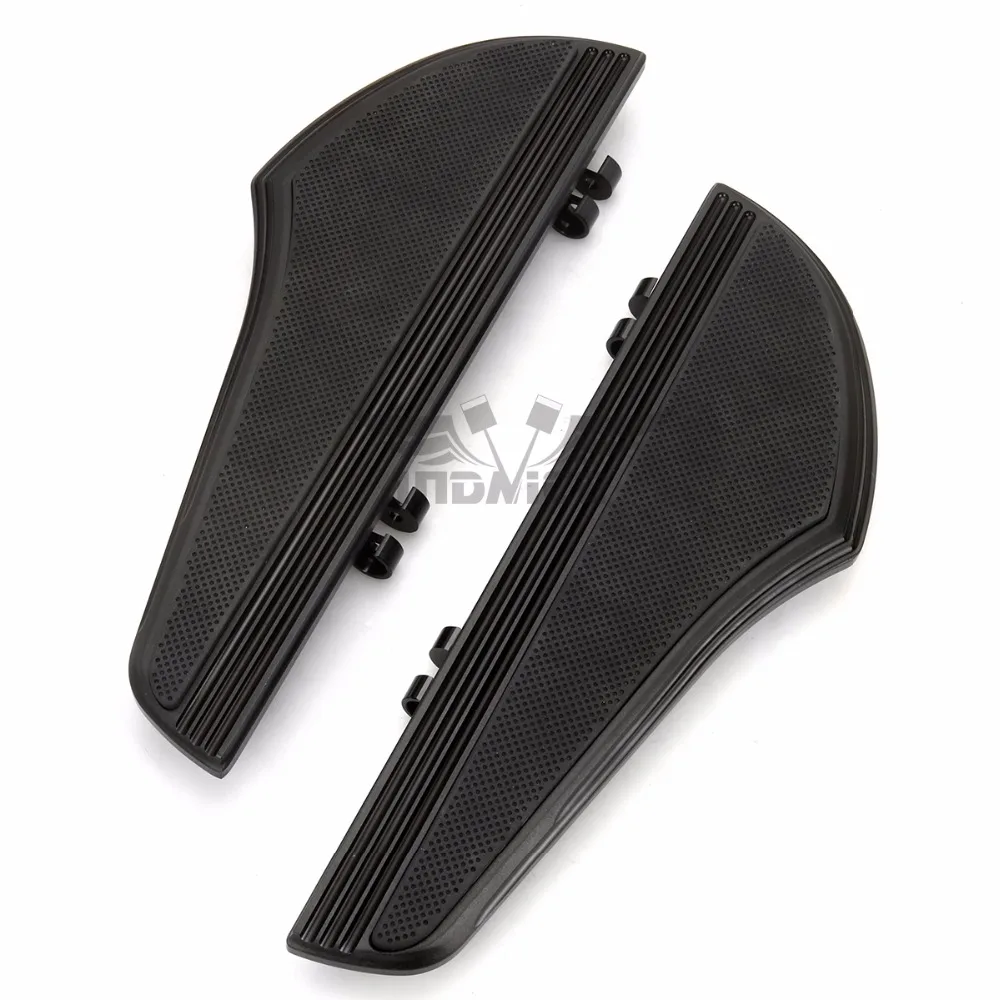 Комплект черных подножек для harley Touring FLHX FLHR FLHT driver floorboards FLTR road glide footboards softail