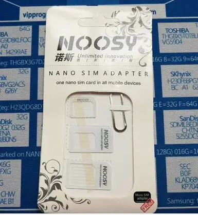 1 set PHONEFIX 4 в 1 двойной нано сим-карта адаптер микро сим-карты для Iphone 5 6 6 S 7 8 X samsung Nano для микро-карты - Цвет: 1 set