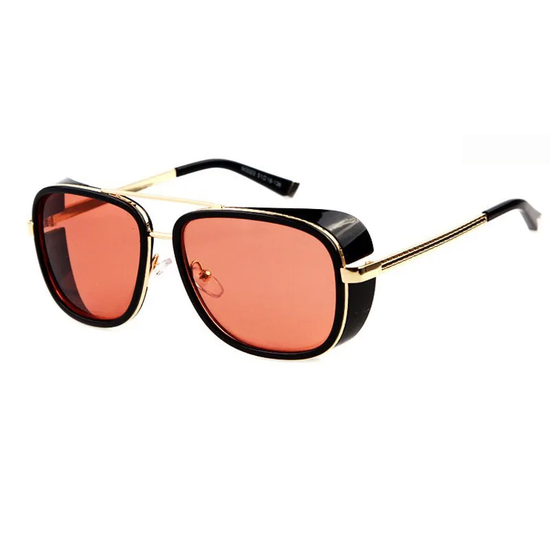 

Simvey IRON MAN 3 Matsuda Sunglasses Tony Stark Glasses Brand Designer Steampunk Sunglasses Men Vintage Mirrored Sun Glasses