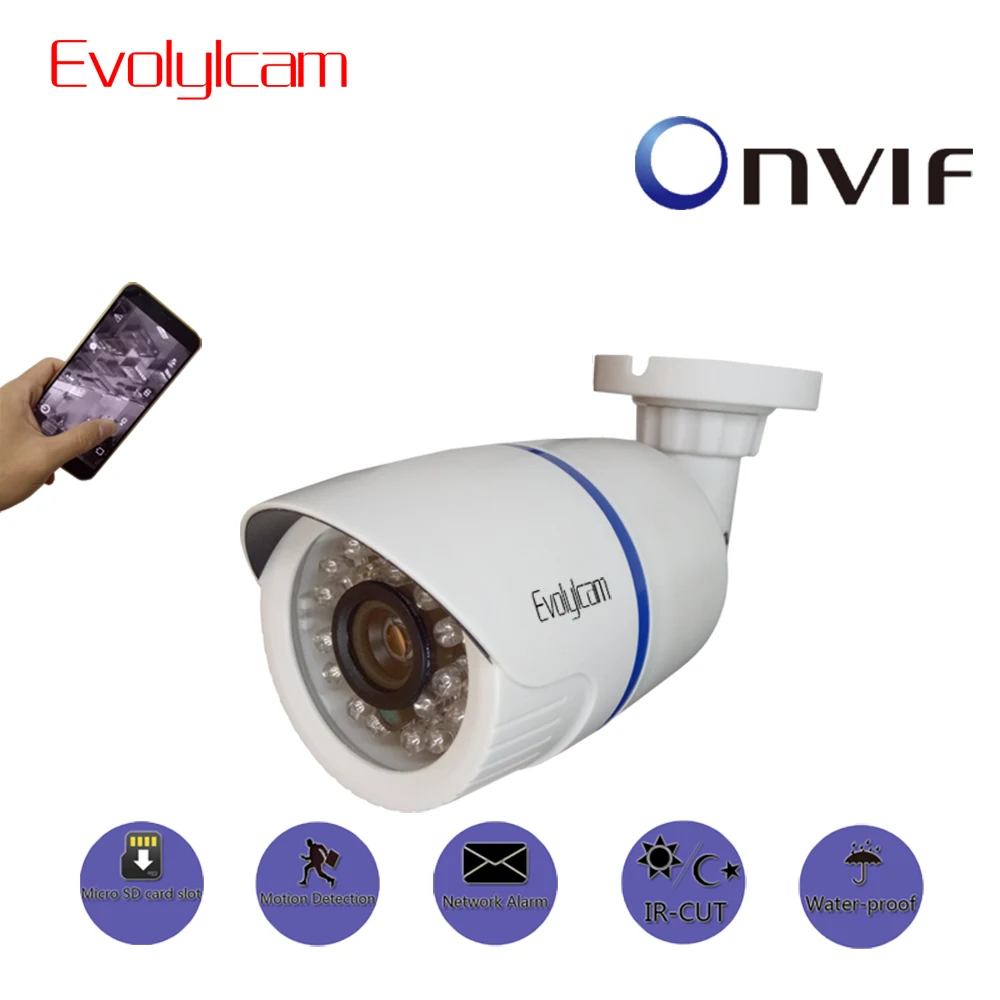 Evolylcam Micro SD/TF слот для карты 720P 1MP/ 960P 1.3MP/ 1080P 2MP HD IP камера безопасности Onvif P2P CCTV