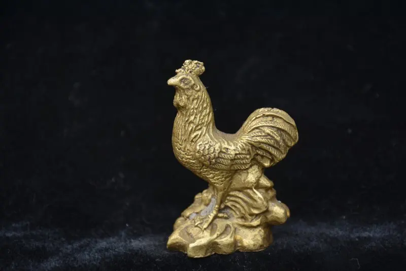 

[Promotion, loss of money, earning reputation] Rare OLD copper rooster statue