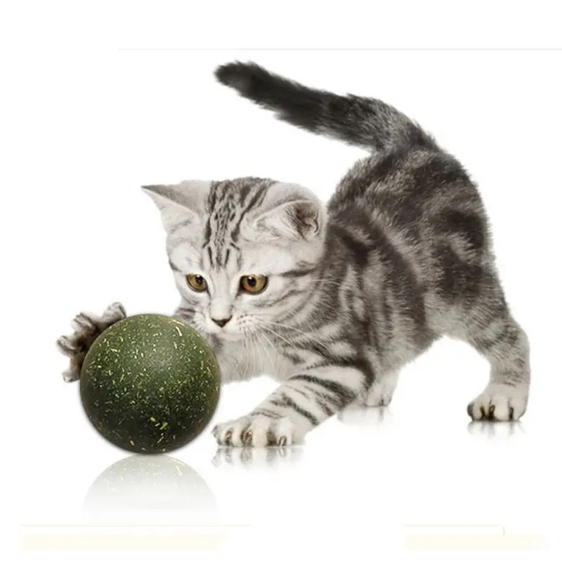 20 г/лот Pet Cat Натуральная кошачья мята мяч зуб игрушка для собак, очищающая зубы для кошек для удаления волос мяч улучшить аппетит очистки зубов лечение