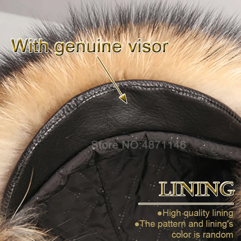 Новая зимняя русская мужская шапка для мальчиков с козырьком настоящая теплая из