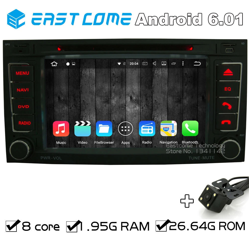 Octa Core 8 Android 6 0 Автомобильный DVD для VW TOUAREG 2004-2011 T5 Multivan Transporter 2004 до 2009 с резервной