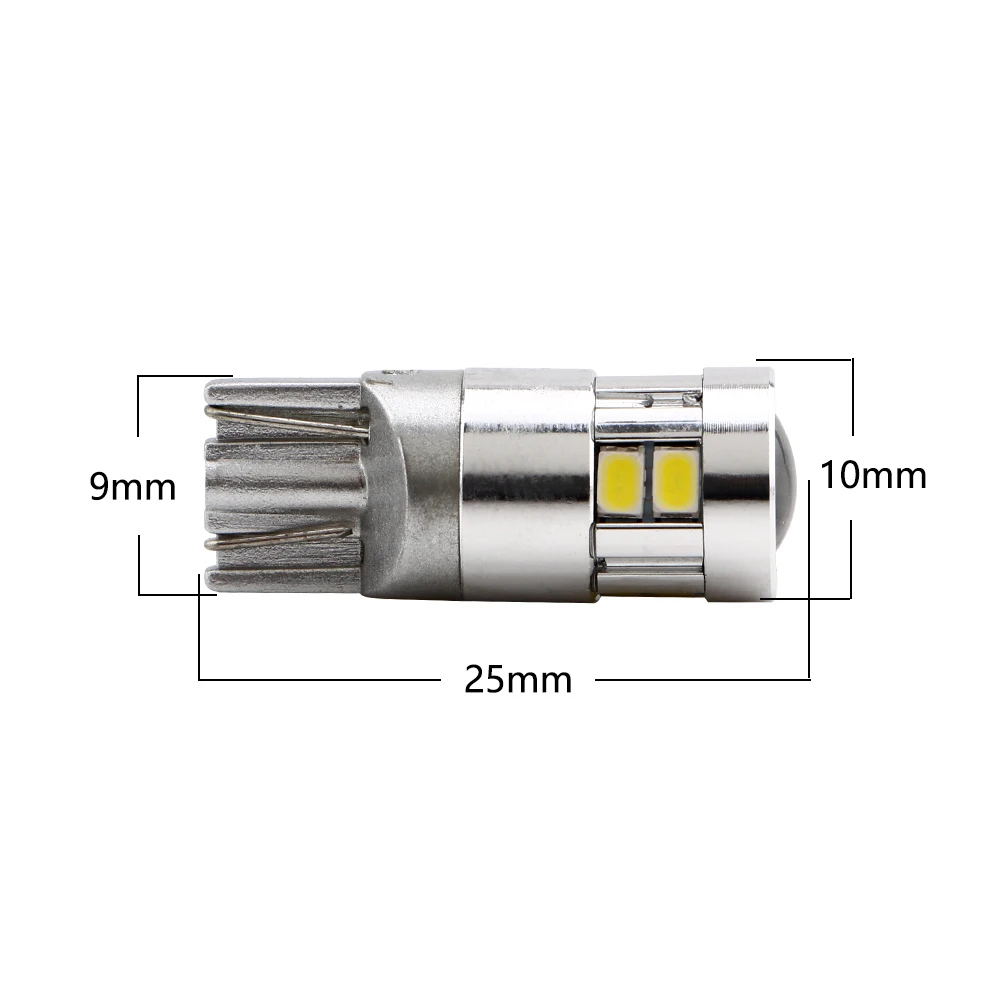 YM E-Bright 2 шт. T10 194 168 3020 10 SMD светодиодный s 12 в 24 600 люмен светильник Клин для лампочек