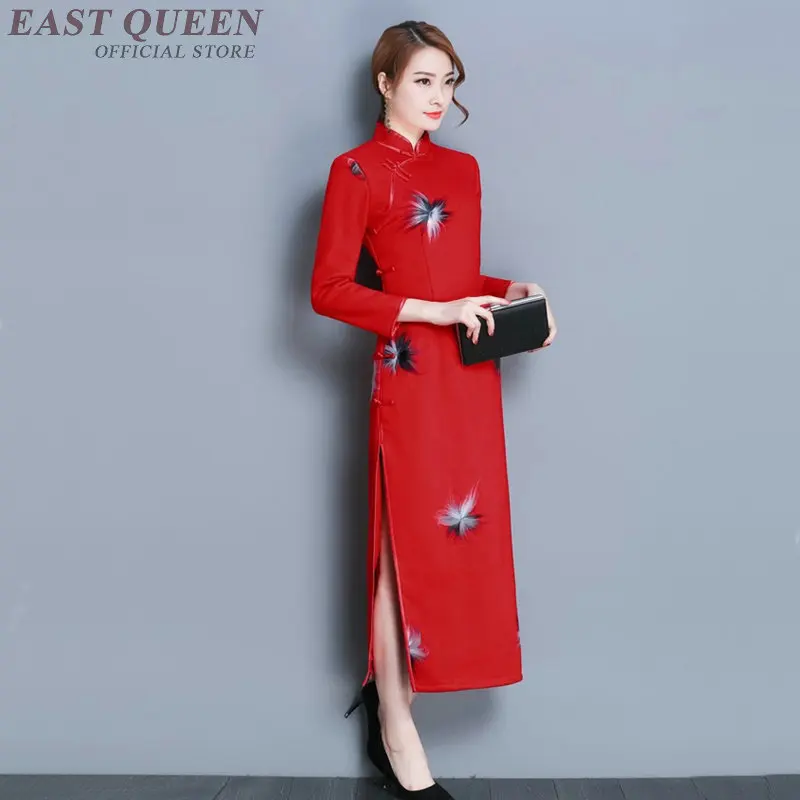 Cheongsam qipao китайское оригинальное платье китайская женская традиционная китайская одежда qi pao Женское зимнее платье AA3325
