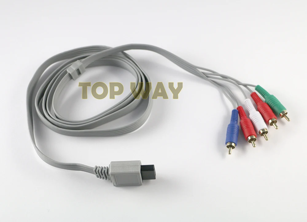 2 шт./лот 1 8 м компонент 1080P HDTV AV аудио 5RCA кабель-адаптер провод для консоли Nintendo Wii |