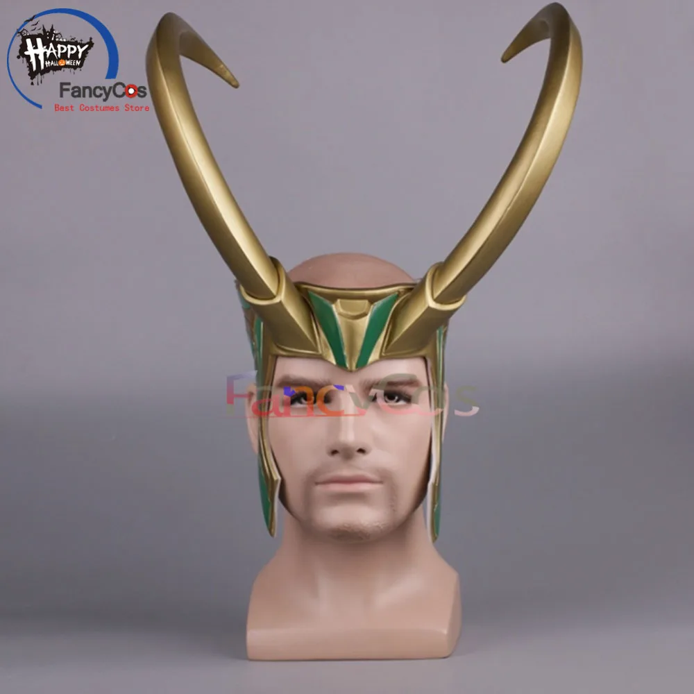 Thor: Ragnarok Loki Laufeyson Маска Косплей Шлем Хэллоуин ПВХ маска реквизит подарки Высокое