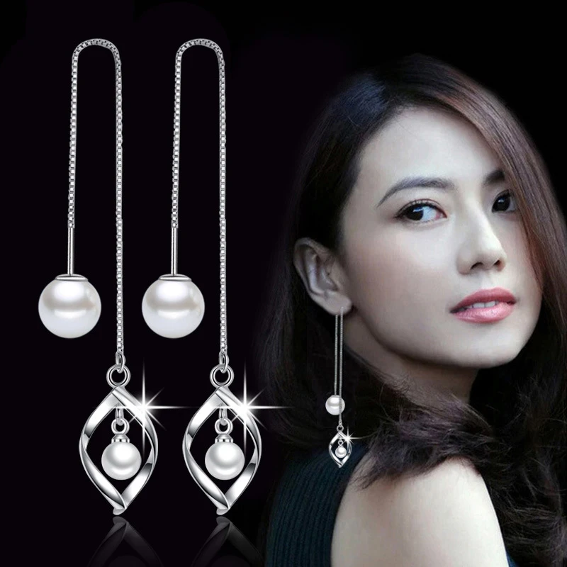 XIYEANIKE, 925 пробы, серебряный, для невесты, длинный, простой, темперамент, ювелирный набор для женщин, леди, свадебные подарки, NE+ EA, новинка