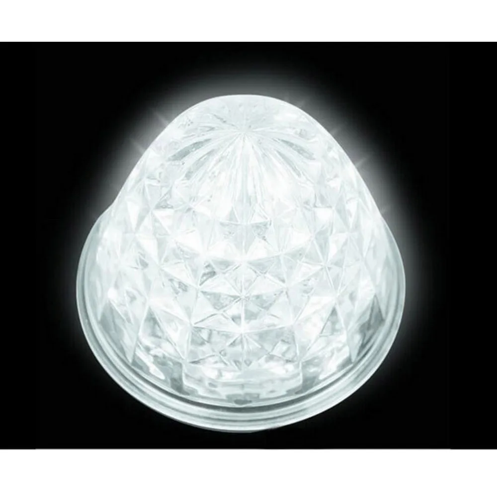 Габаритные огни для грузовых автомобилей 16 светодиодов 24 В 12 2 шт. белые купольные