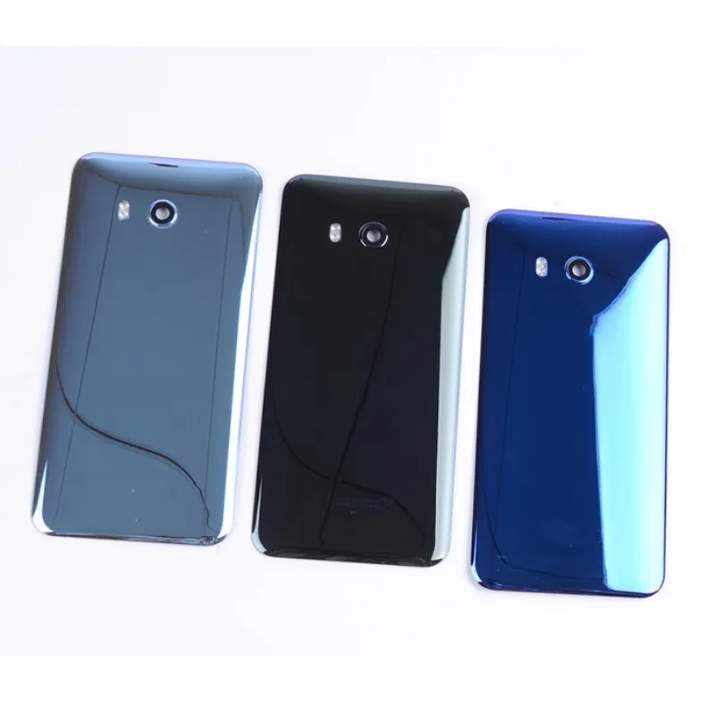 Задняя крышка батарейного отсека чехол для htc U11 задняя дверная стеклянная панель