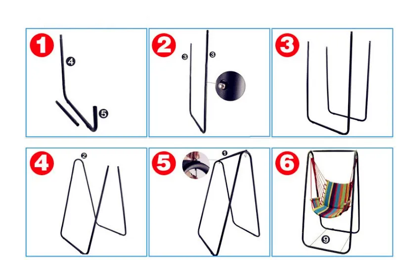 

Portable Leisure cotton hanging chair Breathable Comfortable dormitory swing hammock Indoor outdoor chair with removable Shelf