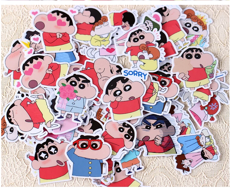 40 шт. креативные милые самодельные Crayon Shin-Chan Nowara Shnnosuke скрапбукинга наклейки/декоративные наклейки/DIY craft фотоальбомы