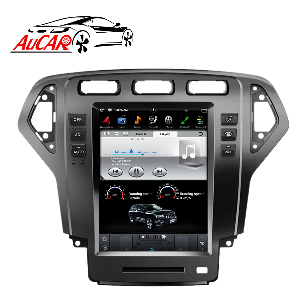 Tesla Style 10 4 &quotдля Ford Mondeo 2007 2010 автомобильное радио 2 DIN Android 8 1 кассетный плеер din
